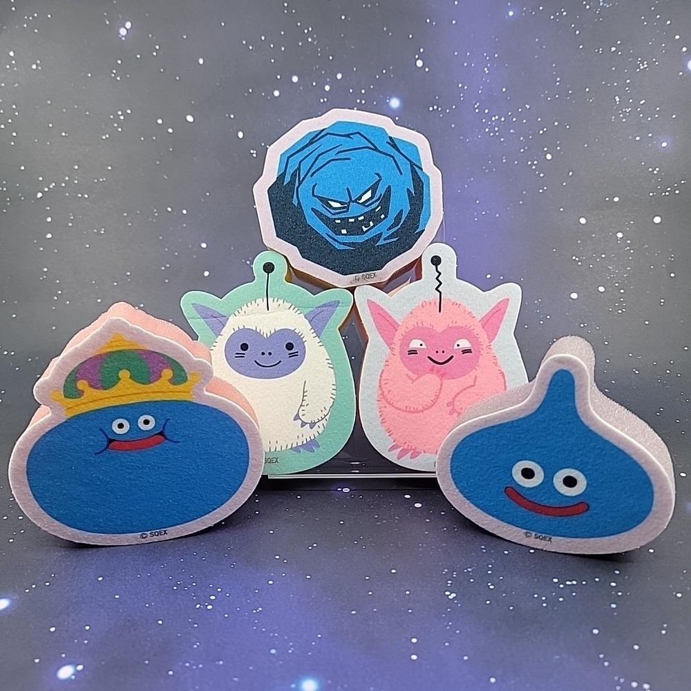 Dragon Quest Sponges Lot Of 5 Japanese New With Flaws US SELLER